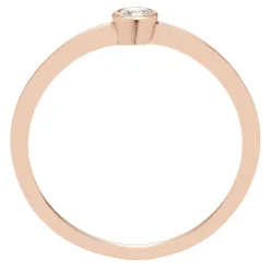 Diamond Ring In 10K Rose Gold