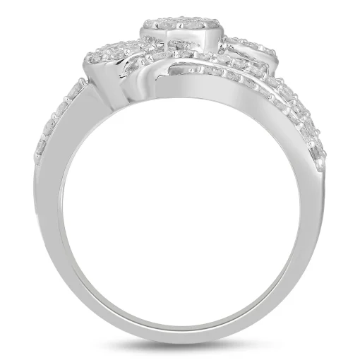 Diamond Ring In 10K White Gold (1 Ct. Tw.)