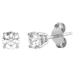 Diamond Round Stud Earrings In (1/2 Ct. Tw.)