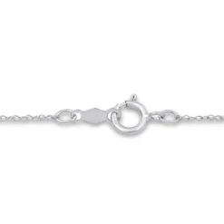Diamond Scalloped Circle Two-Row Pendant In 10K White Gold (1/2 Ct. Tw.)