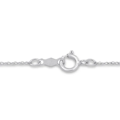 Diamond Scalloped Circle Two-Row Pendant In 10K White Gold (1/2 Ct. Tw.)