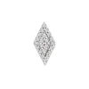 Diamond Single Stud Earring In 10K White Gold