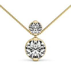 Diamond Slider Pendant In 14K Yellow Gold (1/4 Ct. Tw.)