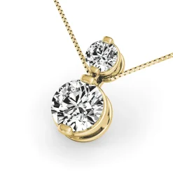 Diamond Slider Pendant In 14K Yellow Gold (1/4 Ct. Tw.)