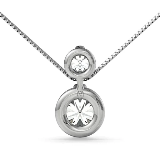 Diamond Slider Pendant In 14K White Gold (1/4 Ct. Tw.)