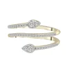 Diamond Spiral Ring In 10K Yellow Gold (1/4 Ct. Tw.)