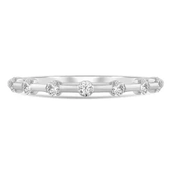 Diamond Stack Band In 10K White Gold (1/4 Ct. Tw.)