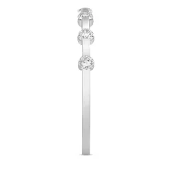 Diamond Stack Band In 10K White Gold (1/4 Ct. Tw.)