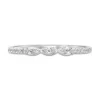 Diamond Stacking Ring With Marquise Shapes In 10K White Gold (1/7 Ct. Tw.)