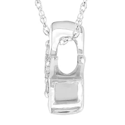 Diamond Star Pendant In 10K White Gold