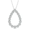 Diamond Teardrop Pendant In 10K White Gold (1 Ct. Tw.)