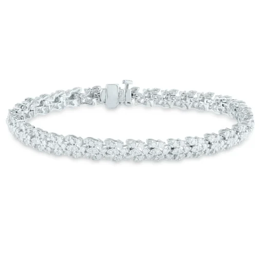 Diamond Tennis Bracelet In 14K White Gold (3 Ct. Tw.)