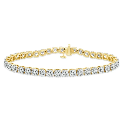 Diamond Tennis Bracelet In 14K Yellow Gold (12 Ct. Tw.)