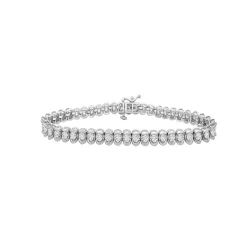 Diamond Tennis Bracelet With Half-Bezel Setting (2 Ct. Tw.)