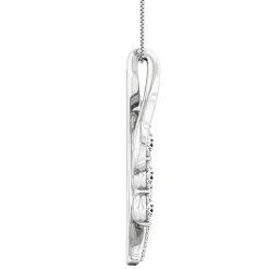 Diamond Three-Stone Pendant In 14K White Gold (5/8 Ct. Tw.)