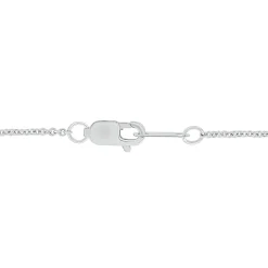Diamond Twisted Smile Necklace In Sterling Silver (3/8 Ct. Tw.)