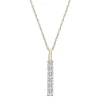 Diamond Vertical Bar Pendant In 10K Yellow Gold (1/4 Ct. Tw.)