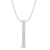 Diamond Vertical Bar Pendant In 10K White Gold (1/7 Ct. Tw.)