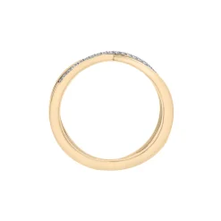 Diamond 'X' Ring In Vermeil (1/10 Ct. Tw.)