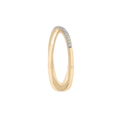 Diamond 'X' Ring In Vermeil (1/10 Ct. Tw.)