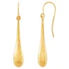 Diamond-Cut Drop Earrings In 14K Yellow Gold
