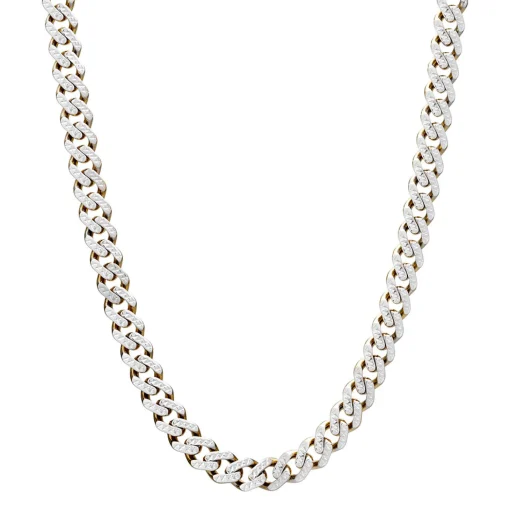 Diamond-Cut Miami Cuban Chain In 14K Yellow Gold, 22"