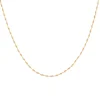 Diamond-Cut Twist Chain In 14K Yellow Gold, 1Mm, 18"