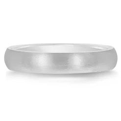 Domed Wedding Band In Platinum, 4Mm