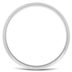 Domed Wedding Band In Platinum, 4Mm