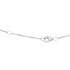 Emerald And Diamond Necklace In 10K White Gold