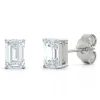 Emerald-Cut Lab Grown Diamond Stud Earrings