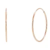 Endless Hoop Earrings In 14K Rose Gold, 16Mm