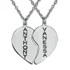 Engravable Heart Pendants In Sterling Silver