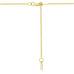 Fancy Blue & White Topaz Circle Pendant In 10K Yellow Gold