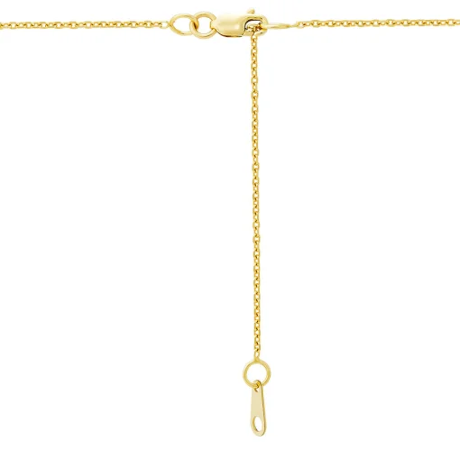 Fancy Blue & White Topaz Circle Pendant In 10K Yellow Gold