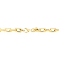 Fancy Link Chain Necklace In 14K Yellow Gold, 6.5Mm, 18"