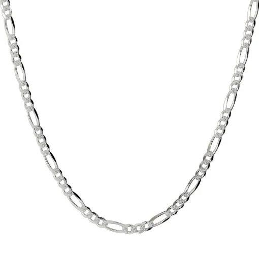 Figaro Chain In Sterling Silver, 20"