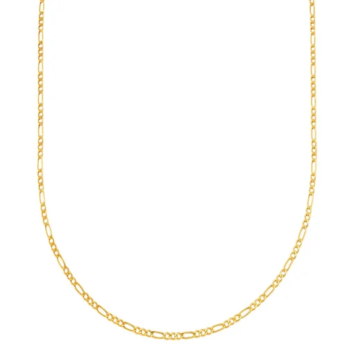Figaro Link Chain In 14K Yellow Gold, 2.6Mm, 22"