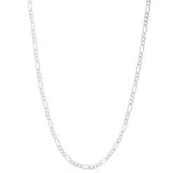 Figaro Link Chain In Sterling Silver, 2.8Mm, 18"