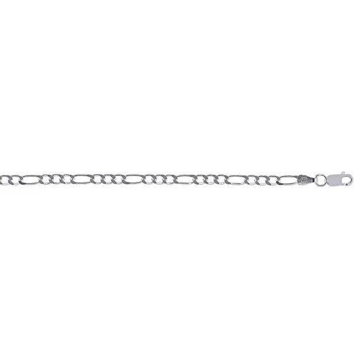 Figaro Link Chain In Sterling Silver, 2.8Mm, 18"