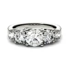 Five-Stone Moissanite Ring In 14K White Gold (2 1/3 Ct. Tw.)