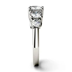 Five-Stone Moissanite Ring In 14K White Gold (2 1/3 Ct. Tw.)