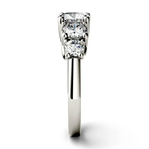 Five-Stone Moissanite Ring In 14K White Gold (2 1/3 Ct. Tw.)