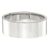 Flat Band In Sterling Silver, 7Mm