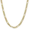 Flat Figaro Chain In 14K Yellow Gold, 30"