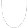 Flat Oval Link Chain Necklace In Platinum, 18"