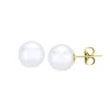 Freshwater Cultured Pearl Earrings In 10K Yellow Gold