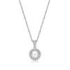 Freshwater Cultured Pearl & 1/10 Ct. Tw. Diamond Pendant In Sterling Silver