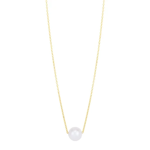 Freshwater Cultured Pearl Pendant In 10K Yellow Gold