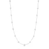 Freshwater Cultured Pearl Tincup Necklace In 14K White Gold